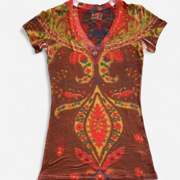 Freak Zoo Tops - Freak Zoo Butterfly Studio Design Tie Dye Funky Artsy Colorful Abstract Tee